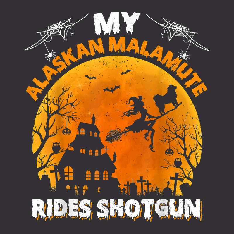 Alaskan Malamute Ride Shotgun Alaskan Malamute Dog Halloween T Shirt Vintage Short | Artistshot