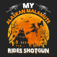 Alaskan Malamute Ride Shotgun Alaskan Malamute Dog Halloween T Shirt 3/4 Sleeve Shirt | Artistshot