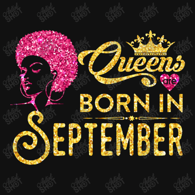 Black Queens Are Born In September Birthday Crew Socks | Artistshot