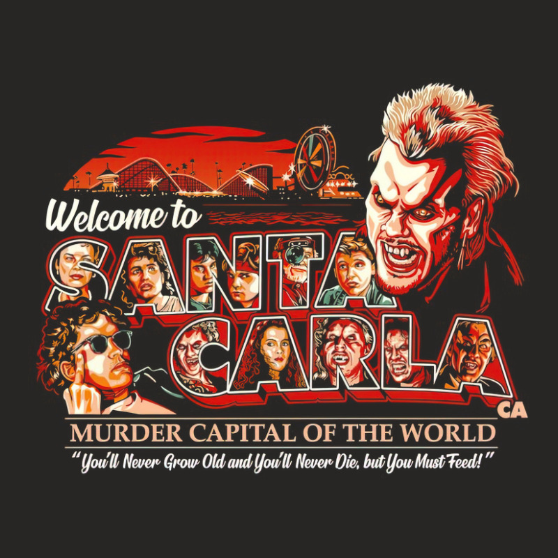 Welcome To The Murder Capital Of The World Horror Scary Ladies Fitted T-Shirt by TaneaMartese | Artistshot