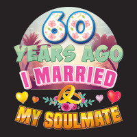 I Married My Soulmate 60 Years Ago 60th Wedding Anniversary T Shirt Vintage Cap | Artistshot