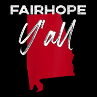 Womens Fairhope Alabama Y'all Al Pride State Map Cute V Neck T Shirt Pocket T-shirt | Artistshot