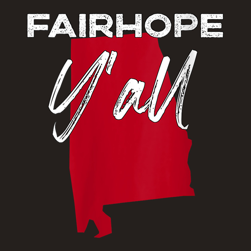 Womens Fairhope Alabama Y'all Al Pride State Map Cute V Neck T Shirt Tank Top by paisleafuscaldo | Artistshot