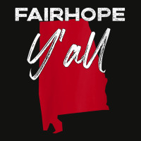 Womens Fairhope Alabama Y'all Al Pride State Map Cute V Neck T Shirt Scorecard Crop Tee | Artistshot