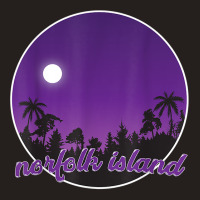 Norfolk Island By Night With Palms T Shirt Tank Top | Artistshot