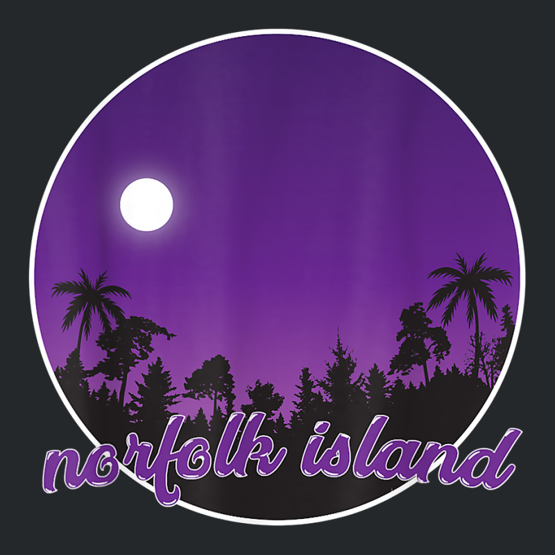 Norfolk Island By Night With Palms T Shirt Crewneck Sweatshirt by kryloxsiriaso4 | Artistshot