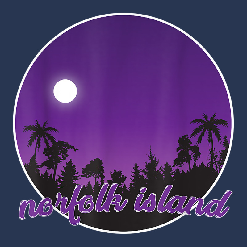 Norfolk Island By Night With Palms T Shirt Ladies Denim Jacket by kryloxsiriaso4 | Artistshot