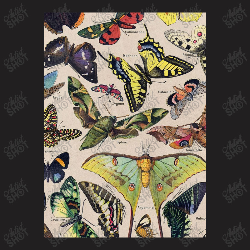 Adolphe Millot - Classic Vintage Butterfly T-shirt | Artistshot