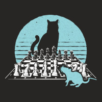 Cat Owner Chess Board Grandmaster Chess Player Ladies Fitted T-shirt | Artistshot