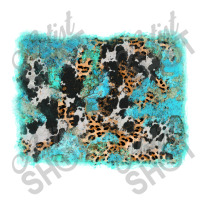 Turquoise Cowhide Leopard Background V-neck Tee | Artistshot