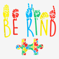 Be Kind Hand Sign Language Puzzle Autism Awareness Asl Mom Adjustable Cap | Artistshot