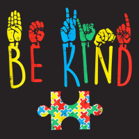 Be Kind Hand Sign Language Puzzle Autism Awareness Asl Mom Vintage Cap | Artistshot