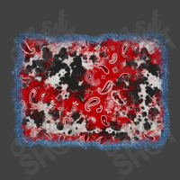 Bandana Cowhide Denim Background Vintage T-shirt | Artistshot