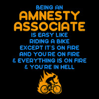 Amnesty Associate Like Riding A Bike On Fire T Shirt Zipper Hoodie | Artistshot