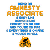 Amnesty Associate Like Riding A Bike On Fire T Shirt Men's T-shirt Pajama Set | Artistshot