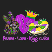 Peace Love King Cake Funny Mardi Gras Party Carnival Gifts T Shirt Backpack | Artistshot