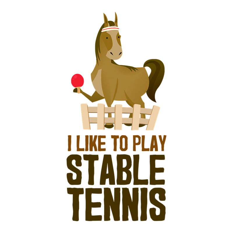 I Like To Play Stable Tennis Funny Horse Ping Pong T Shirt Youth Tee by Binhthai9809 | Artistshot