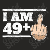 Milestone 50th Birthday ,  Gag Bday Joke Gift Idea 49+1 Ladies Fitted T-shirt | Artistshot