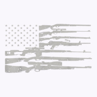 Big American Flag With Machine Guns T Shirt 2a Flag Shirt Tank Top | Artistshot