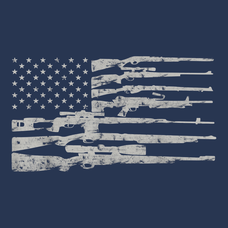 Big American Flag With Machine Guns T Shirt 2a Flag Shirt Men Denim Jacket | Artistshot