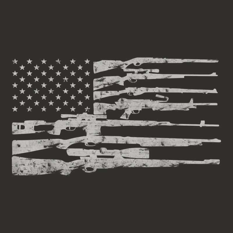 Big American Flag With Machine Guns T Shirt 2a Flag Shirt Champion Hoodie | Artistshot