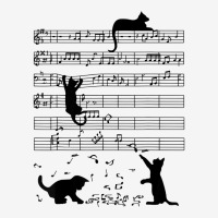 Funny Black Cat Climbing Playing Sheet Music Note Lover Cat T Shirt Adjustable Cap | Artistshot