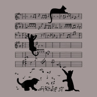 Funny Black Cat Climbing Playing Sheet Music Note Lover Cat T Shirt Vintage Hoodie | Artistshot