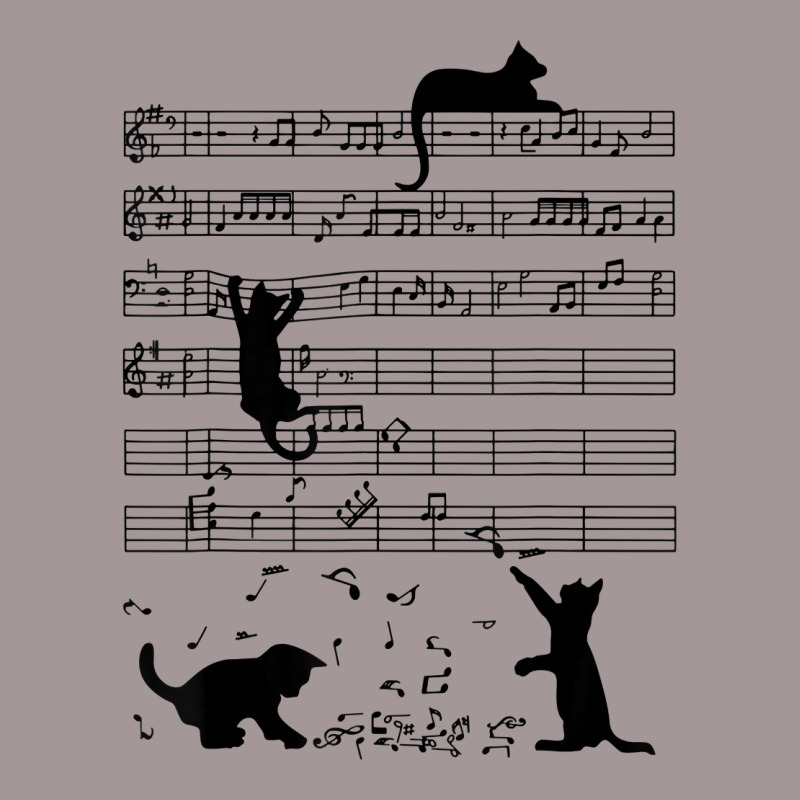 Funny Black Cat Climbing Playing Sheet Music Note Lover Cat T Shirt Vintage Hoodie by kadrienstang | Artistshot