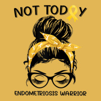 Womens Endometriosis Warrior Messy Bun Yellow Ribbon Endo Awareness Vintage Hoodie And Short Set | Artistshot