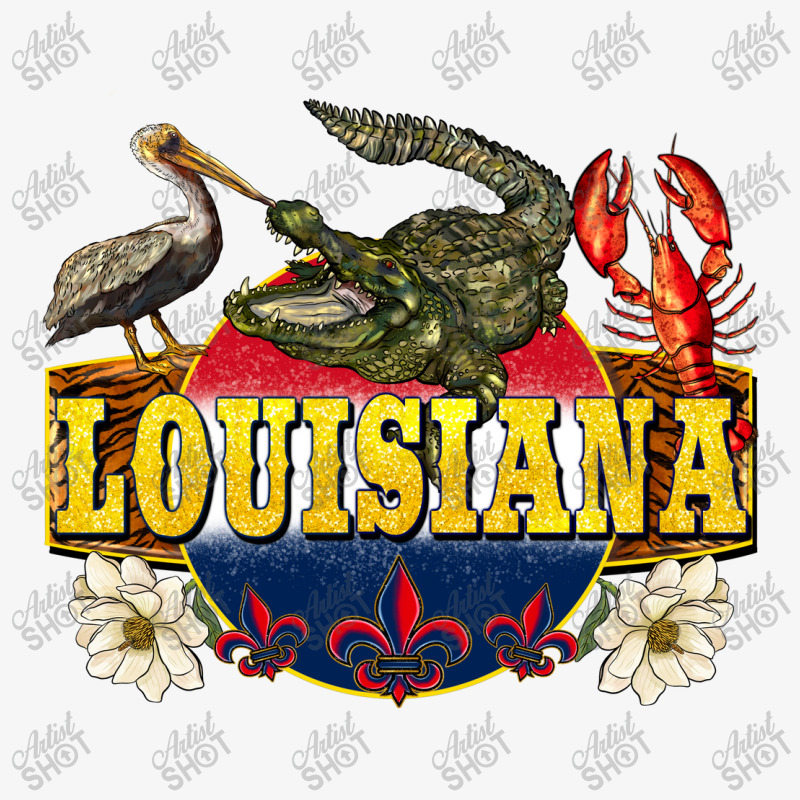 Louisiana State Ladies Fitted T-Shirt by BarkalooDesign | Artistshot