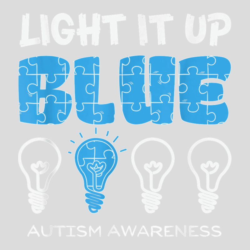 Light It Up Blue Autism Awareness April Mom Dad Kids Puzzle T Shirt Men's Polo Shirt by NatalieRoseHeinz | Artistshot