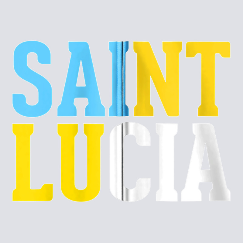 Saint Lucia Bold Color Block Zip Hoodie Bucket Hat | Artistshot