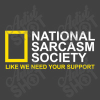 National Sarcasm Society Satirical Parody Design Men & Women Vintage T-shirt | Artistshot