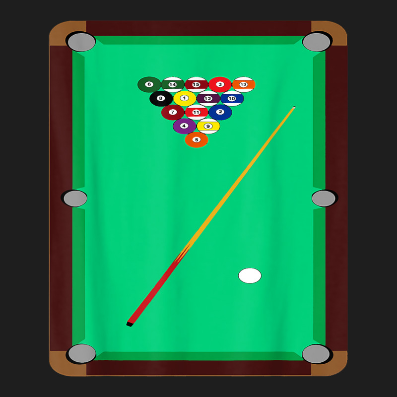 Pool Table T Shirt Billiards 8 Ball Cue Snooker Graphic Tee Classic T-shirt | Artistshot