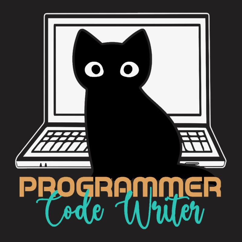 Funny Cat Programmer Code Writer Programming Codin T-shirt | Artistshot