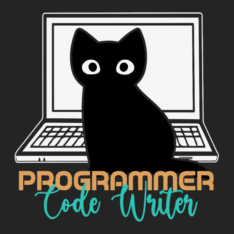 Funny Cat Programmer Code Writer Programming Codin 3/4 Sleeve Shirt | Artistshot