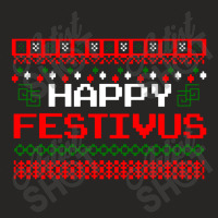 Happy Festivus Ugly Christmas Ladies Fitted T-shirt | Artistshot