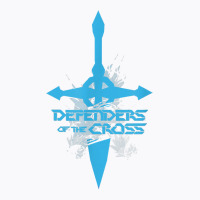 Silhouette Cyan Cross Sword T Shirt T-shirt | Artistshot