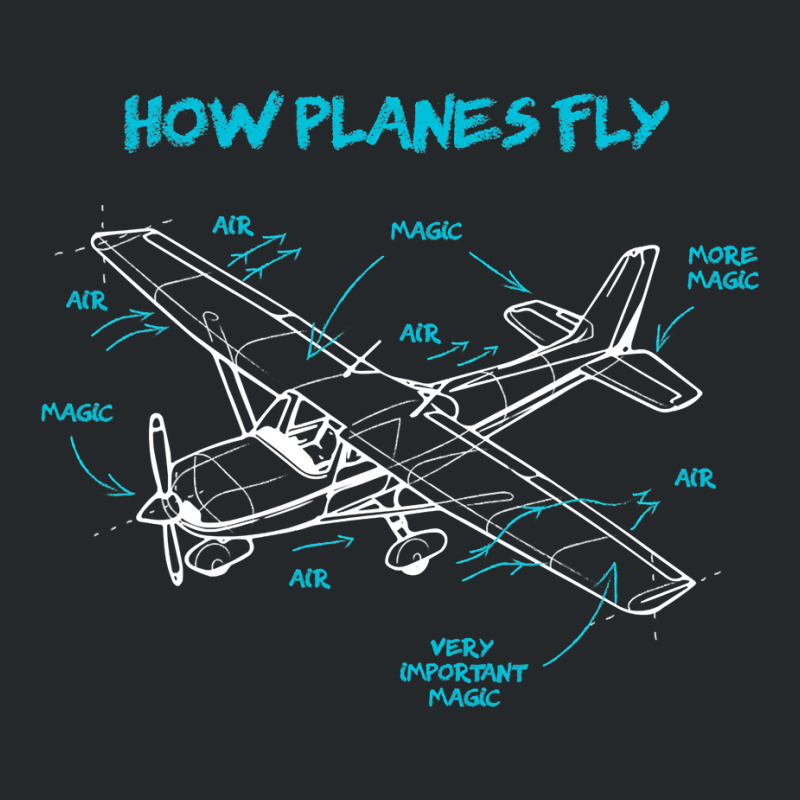 How Planes Fly Funny Aviation Gift Rc Plane Pilot Crewneck Sweatshirt by VictorCruz | Artistshot