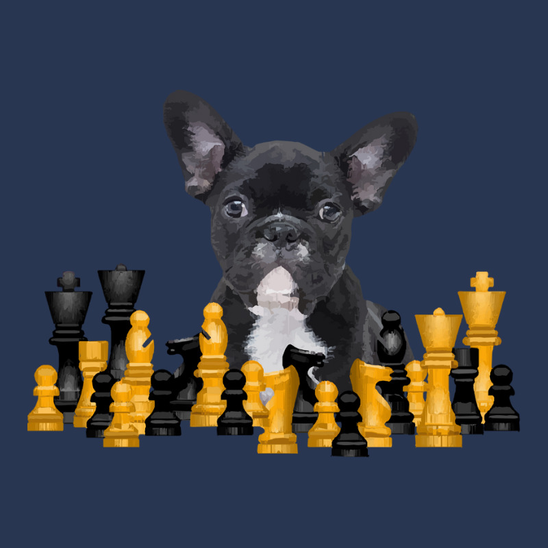 Boxer Dog Chess Game T  Shirt French Bulldog    Chess Game   Frenchie Men Denim Jacket | Artistshot