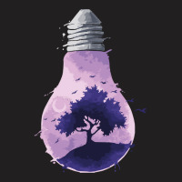 Bulb Of Light T  Shirt Bulb Of Light   Purple Nature T  Shirt T-shirt | Artistshot