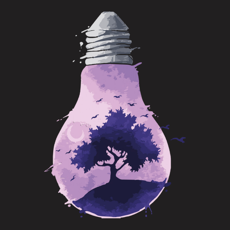 Bulb Of Light T  Shirt Bulb Of Light   Purple Nature T  Shirt T-shirt | Artistshot