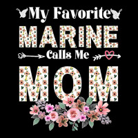 Womens Womens My Favorite Marine Calls Me Mom Shirt Marine Military Pr Kids Cap | Artistshot