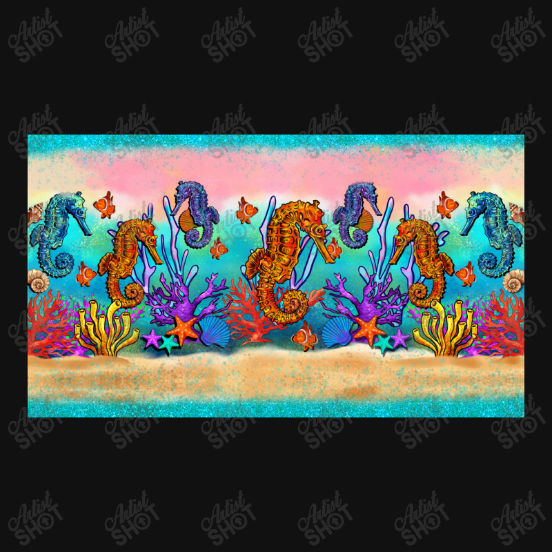 Seahorse Under The Sea Cup Front Car Mat | Artistshot