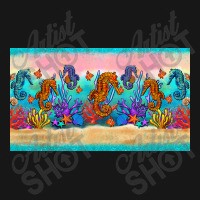 Seahorse Under The Sea Cup Medium-length Apron | Artistshot