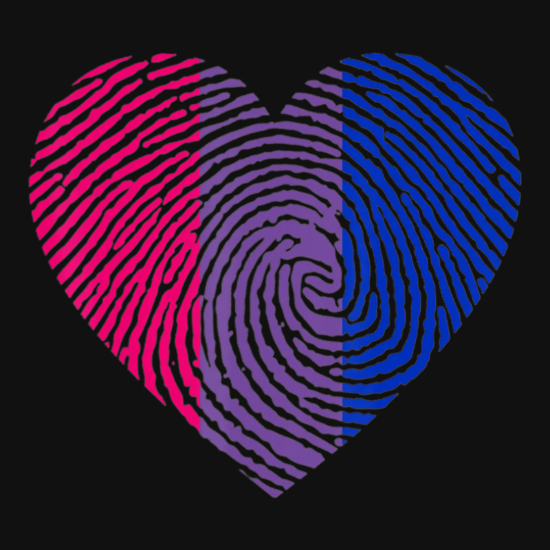 Bisexual Heart Fingerprint Bisexual Pride Month Lgbt Landscape Canvas Print by MarkRodriguez | Artistshot