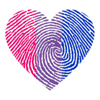 Bisexual Heart Fingerprint Bisexual Pride Month Lgbt Sticker | Artistshot