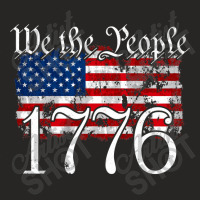 We The People 1776 U.s. Constitution Freedom American Flag Pullover Ho Ladies Fitted T-shirt | Artistshot