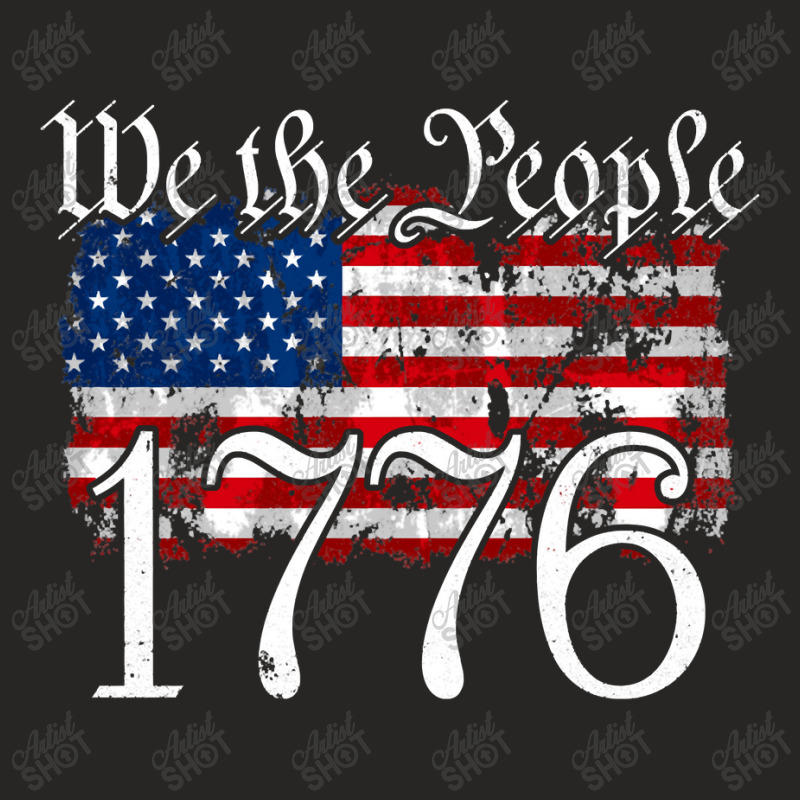 We The People 1776 U.s. Constitution Freedom American Flag Pullover Ho Ladies Fitted T-Shirt by time5803 | Artistshot