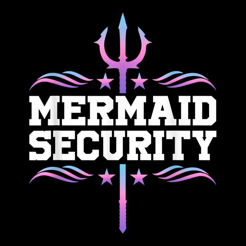 Mermaid Security Tees Mens Boys Swimmer Dad Merdad Trident T Shirt Men's Long Sleeve Pajama Set | Artistshot